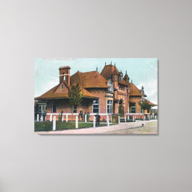Exterior View of the OSL Depot Nampa, ID Canvas Print (Front)
