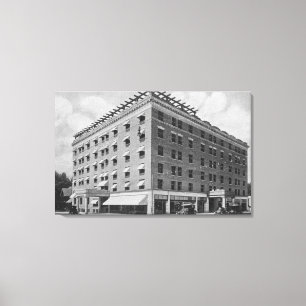 Exterior View of the Owyhee HotelBoise, ID Canvas Print