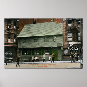 Exterior View of the Paul Revere House # 4 Poster