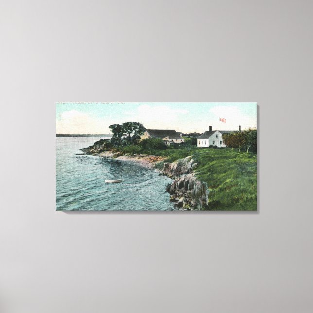 Exterior View of the Pearl House Canvas Print (Front)