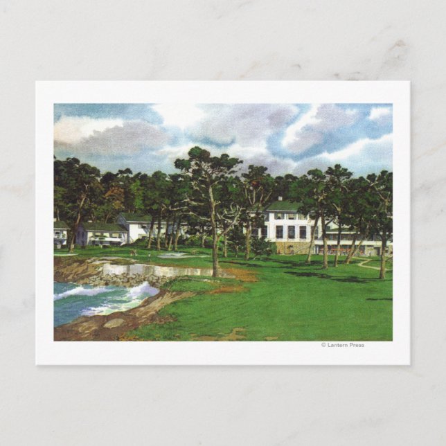 Exterior View of the Pebble Beach Lodge & Postcard (Front)