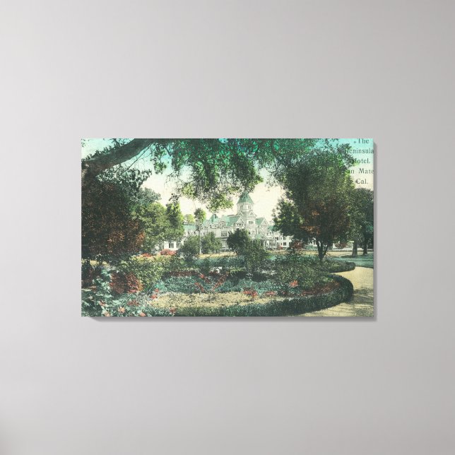 Exterior View of the Peninsula Hotel Canvas Print (Front)