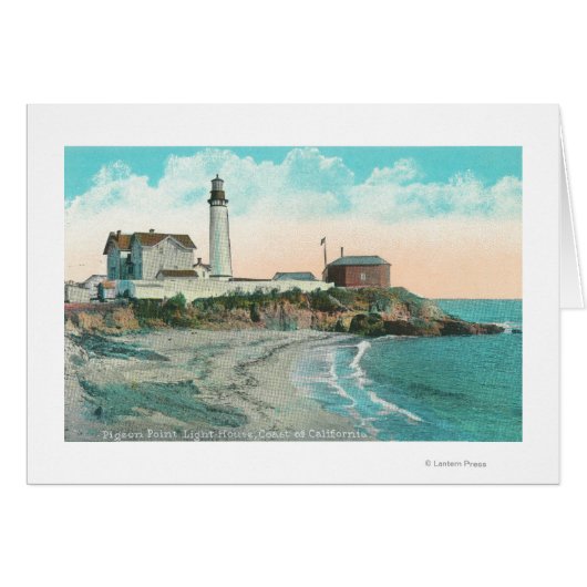Exterior View of the Pigeon Point Lighthouse Cards (Front Horizontal)