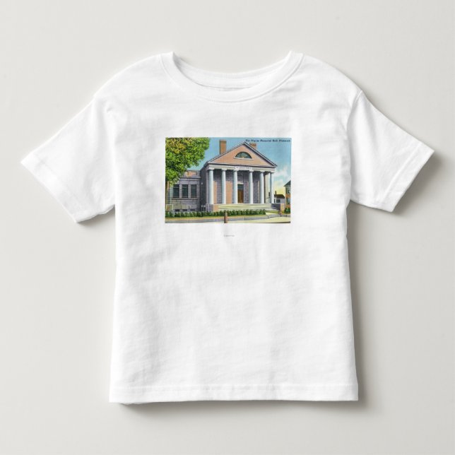 Exterior View of the Pilgrim Memorial Hall Toddler T-shirt (Front)