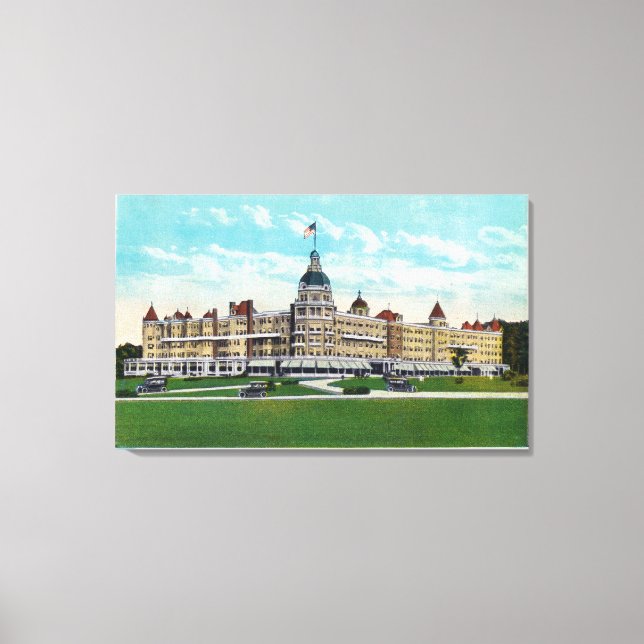 Exterior View of the Poland Spring House Canvas Print (Front)