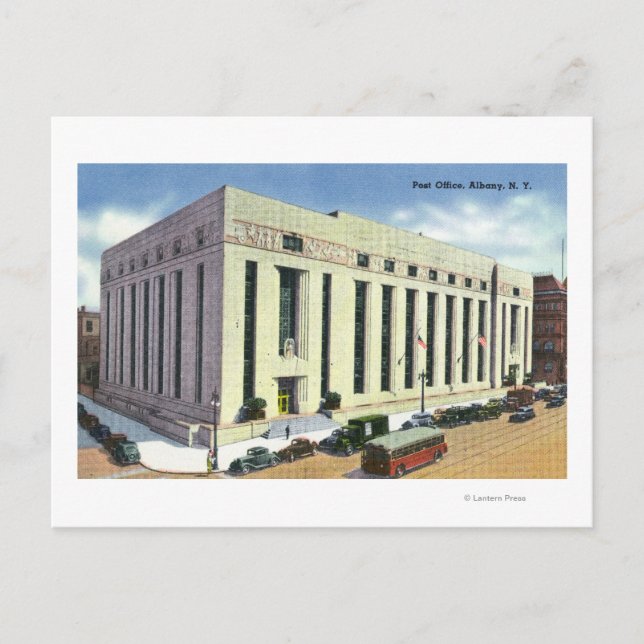 Exterior View of the Post Office # 2 Postcard (Front)