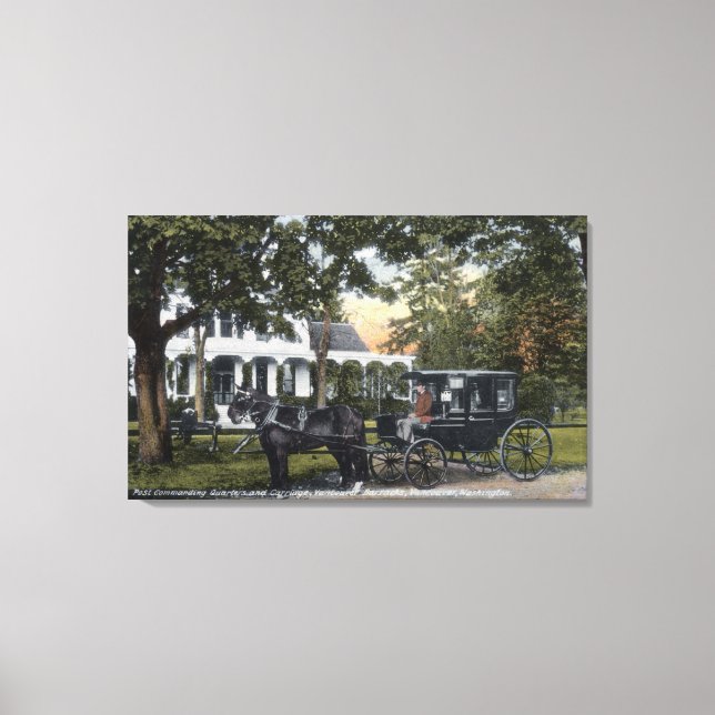 Exterior View of the Post Quarters Canvas Print (Front)