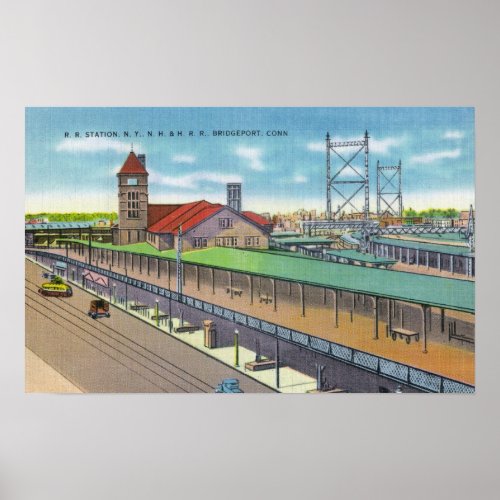 Exterior View of the Railroad Station 2 Poster