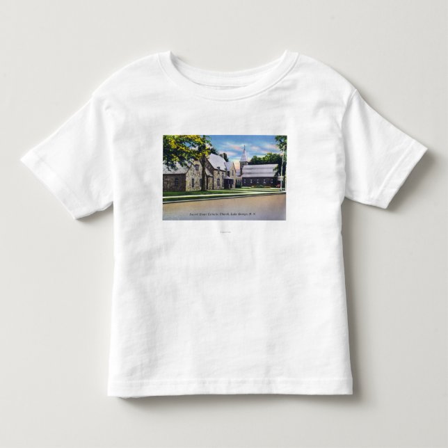 Exterior View of the Sacred Heart Catholic Toddler T-shirt (Front)