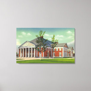 Exterior View of the Saratoga Spa Theatre Canvas Print