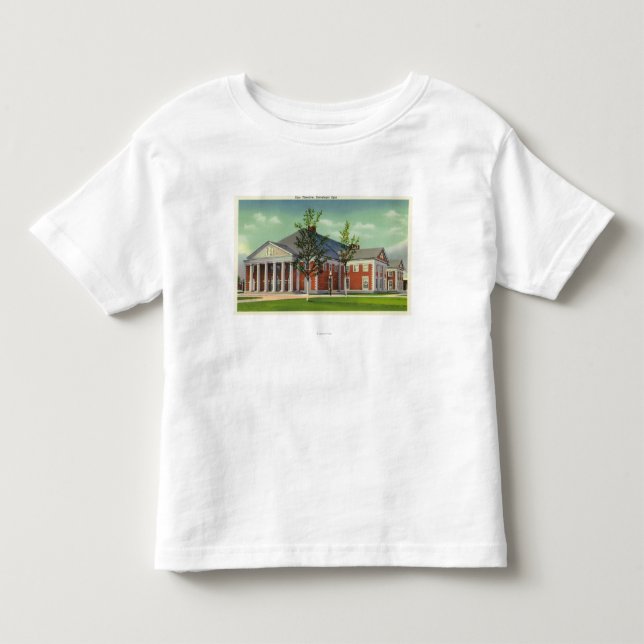 Exterior View of the Saratoga Spa Theatre Toddler T-shirt (Front)