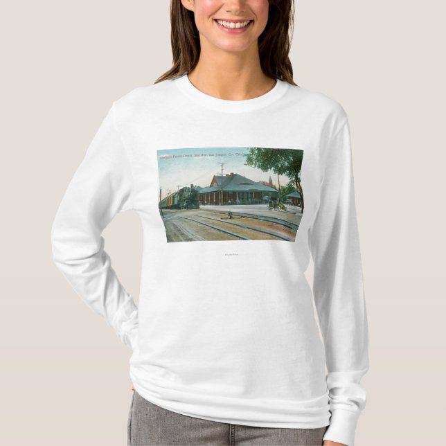 Exterior View of the Southern Pacific Depot T-Shirt (Front)