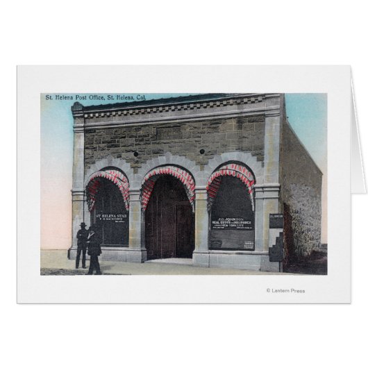 Exterior View of the St. Helena Post Office Cards (Front Horizontal)