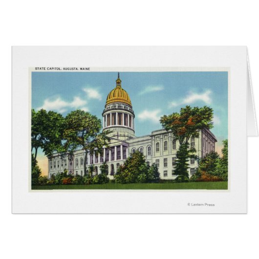 Exterior View of the State Capitol Building # 2 Cards (Front Horizontal)