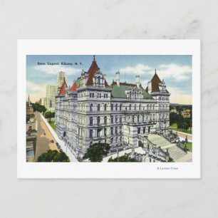 Exterior View of the State Capitol Building # Postcard