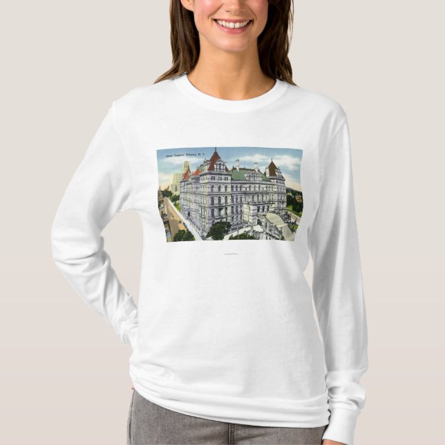 Exterior View of the State Capitol Building # T-Shirt (Front)
