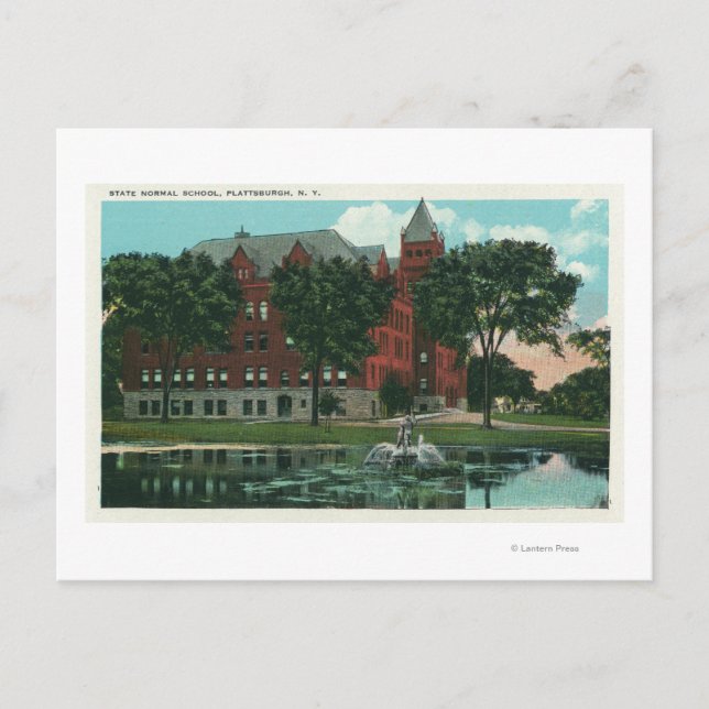 Exterior View of the State Normal School Postcard (Front)