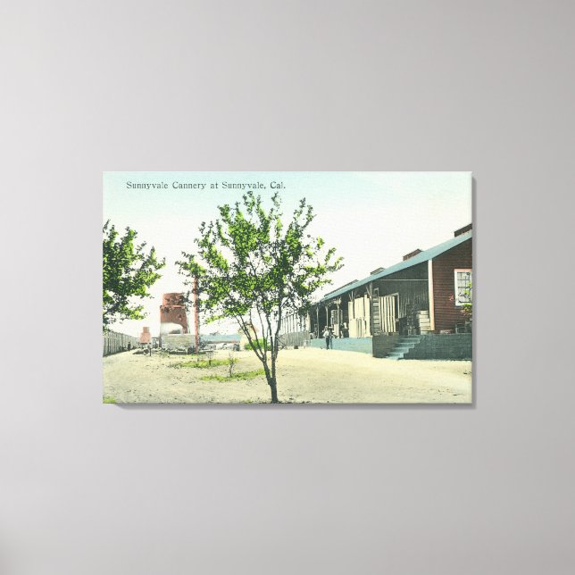 Exterior View of the Sunnyvale Cannery Canvas Print (Front)