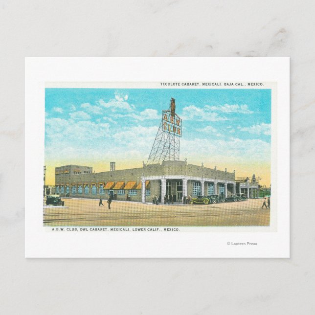 Exterior View of the Tecolote Cabaret Postcard (Front)