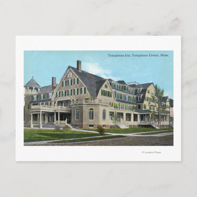 Exterior View of the Templeton Inn Postcard (Front)