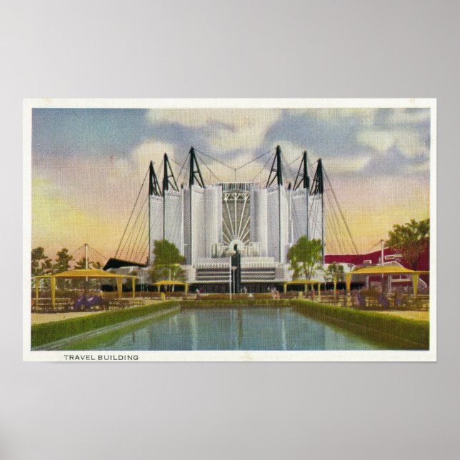 Exterior View of the Travel Building Poster (Front)