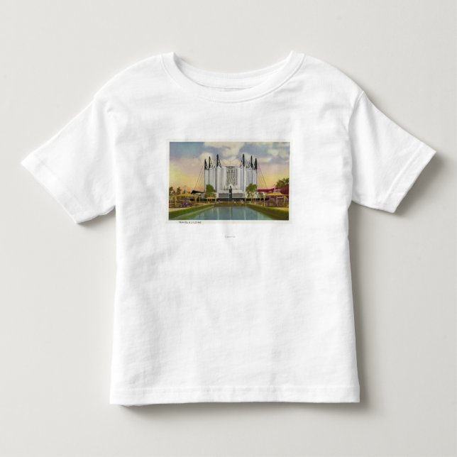 Exterior View of the Travel Building Toddler T-shirt (Front)