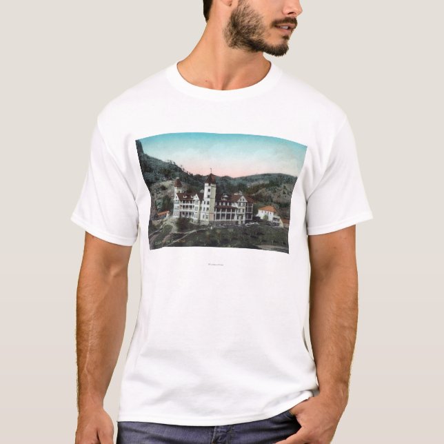 Exterior View of the Tuscan Mineral Springs Bldg T-Shirt (Front)