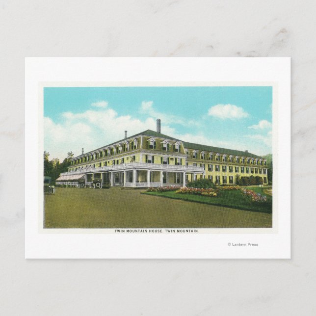 Exterior View of the Twin Mt House Postcard (Front)