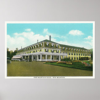 Exterior View of the Twin Mt House Poster