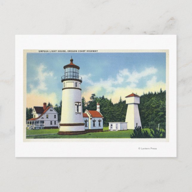 Exterior View of the Umpqua LighthouseCoast Postcard (Front)