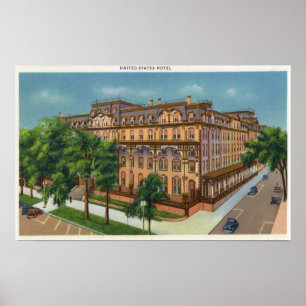 Exterior View of the US Hotel Poster