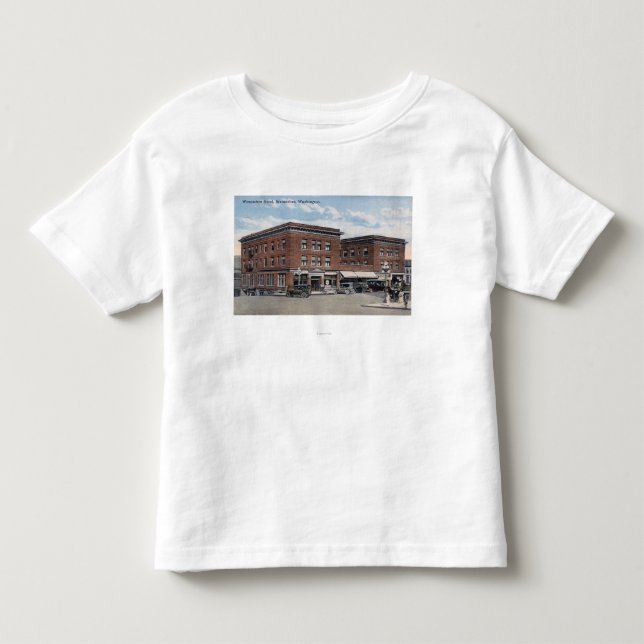 Exterior View of the Wenatchee Hotel Toddler T-shirt (Front)
