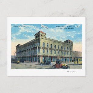 Exterior View of the Western Hotel Postcard