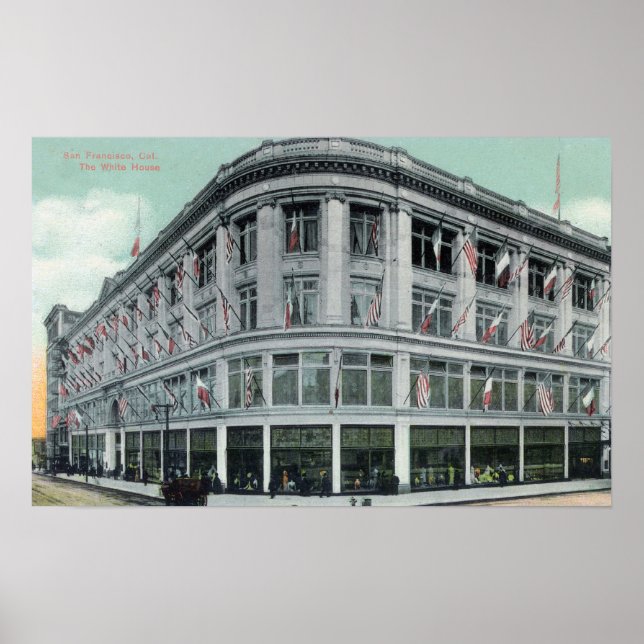 Exterior View of the White House Poster (Front)