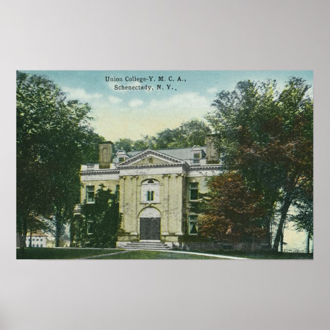 Exterior View of Union College YMCA Poster (Front)