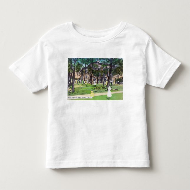 Exterior View of Washington School Toddler T-shirt (Front)