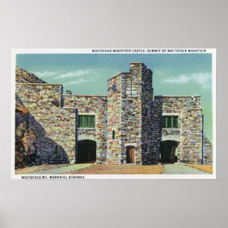 Exterior View of Whiteface Mt Castle Poster