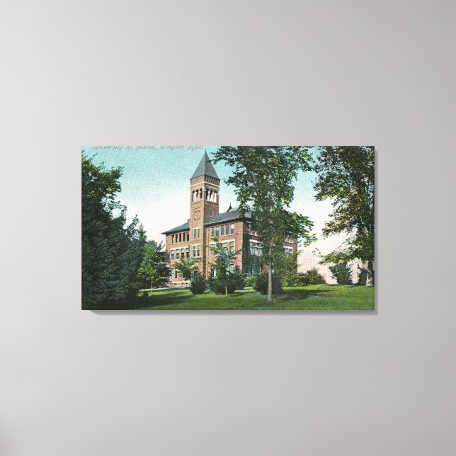 Exterior View of Wingate Hall Canvas Print (Front)