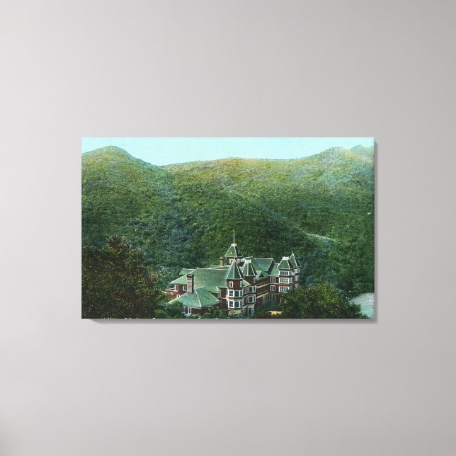 Exterior View of Witter Springs Hotel Canvas Print (Front)