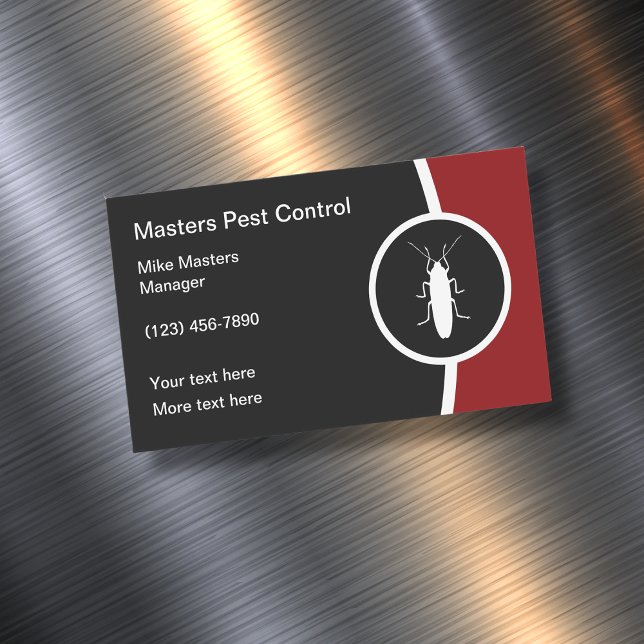 Exterminating Services Modern Insect Design Business Card Magnet (Creator Uploaded)