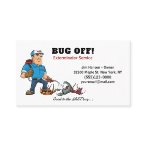 Exterminator Bug and Pest Control Service Business Card