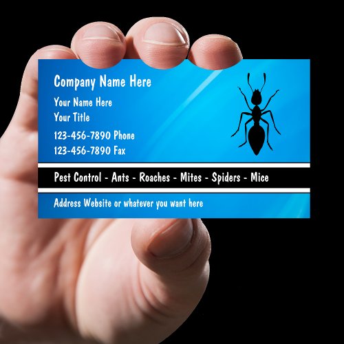 Exterminator Business Cards