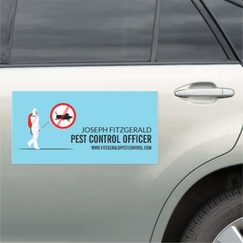 Exterminator Design Pest Control Advertising Car Magnet
