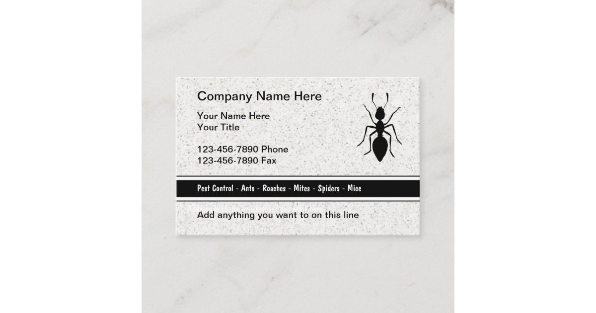 Exterminator Modern Business Card Zazzle