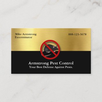 Exterminator Pest Control Mouse Rodents Business Card by BusinessDesignsShop at Zazzle