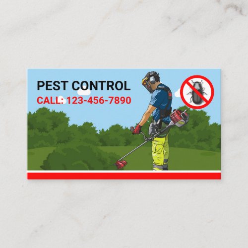 Exterminator Professional Pest Control Service Business Card