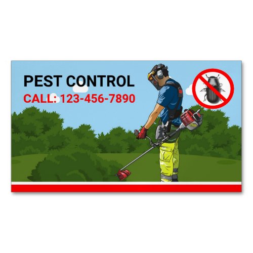 Exterminator Professional Pest Control Service Business Card Magnet