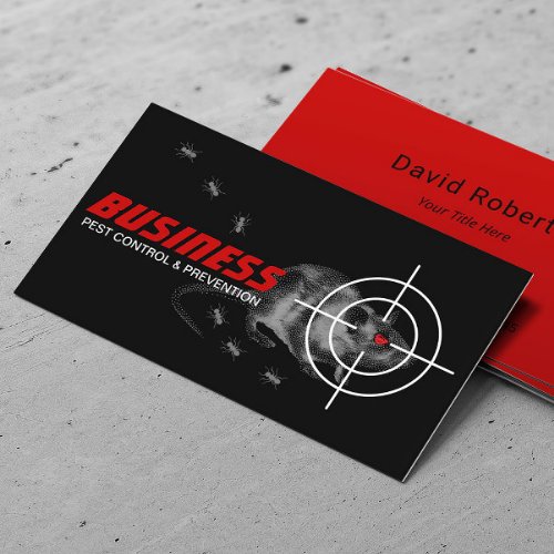 Exterminator Rats Pest Control Professional  Business Card