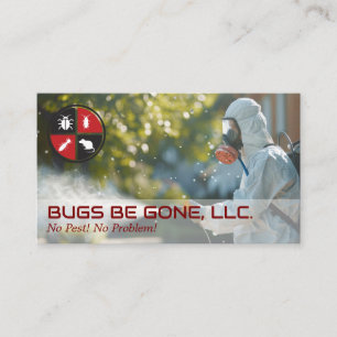 Exterminator Spraying the Property Business Card