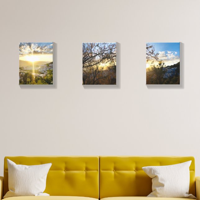 External Glow Canvas Photo Tile (Living Room)